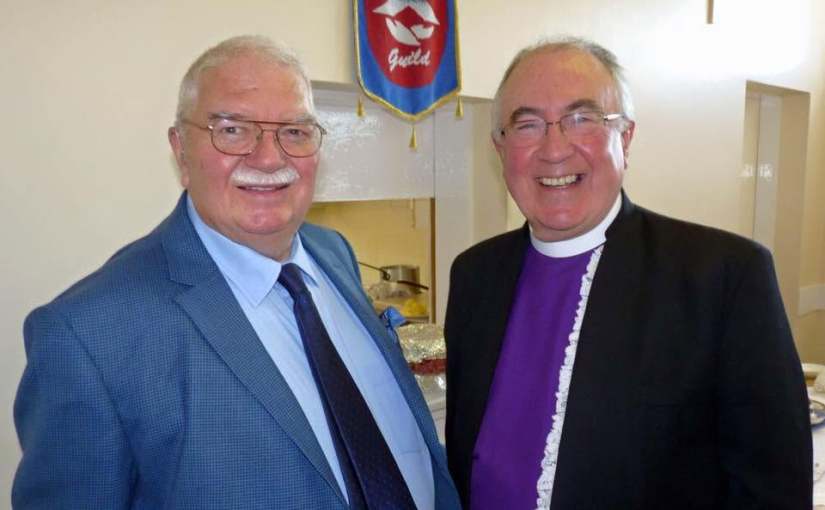 REv. Ramsay met de Moderator van de General Assembly van de Church of Scotland (Fort William, 2015)